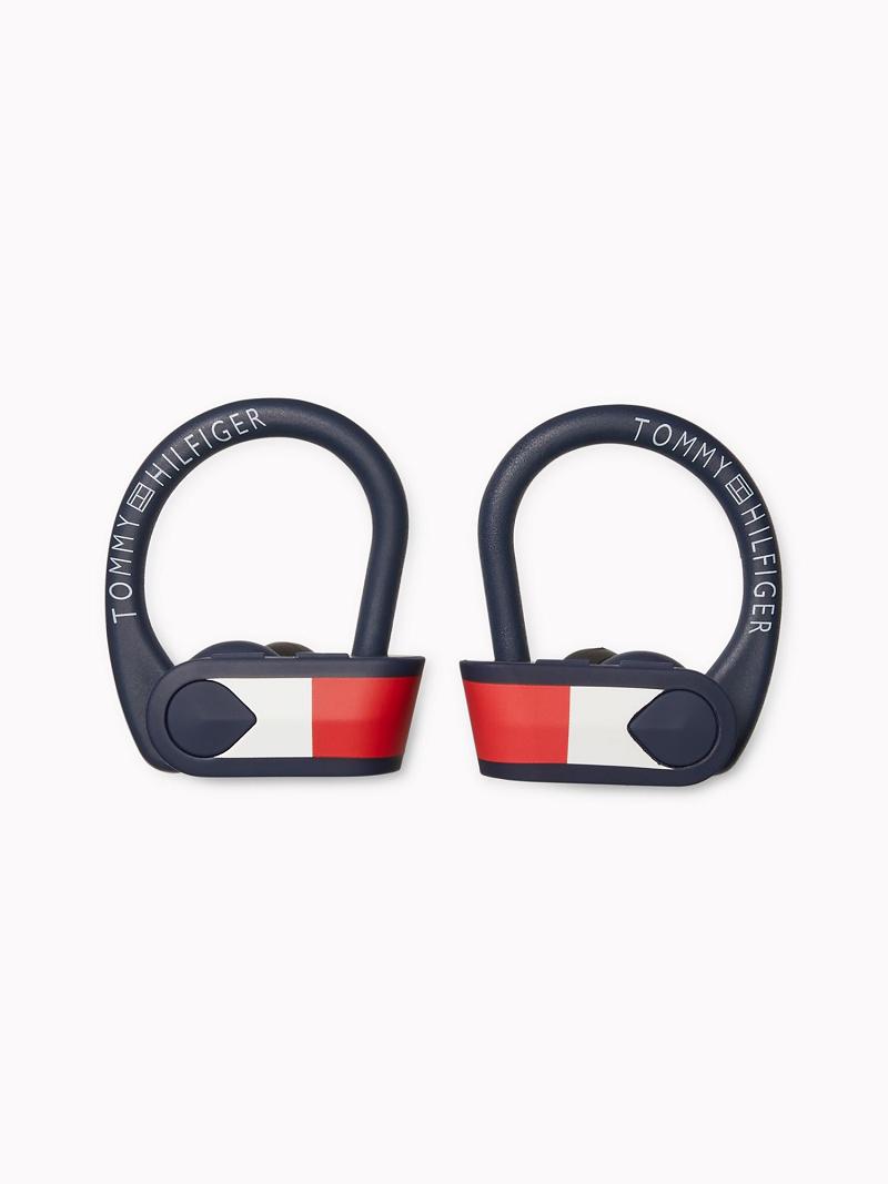 Férfi Tommy Hilfiger Wireless Sport Earbuds Technology Sötétkék | HU 1589EBC